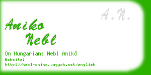 aniko nebl business card